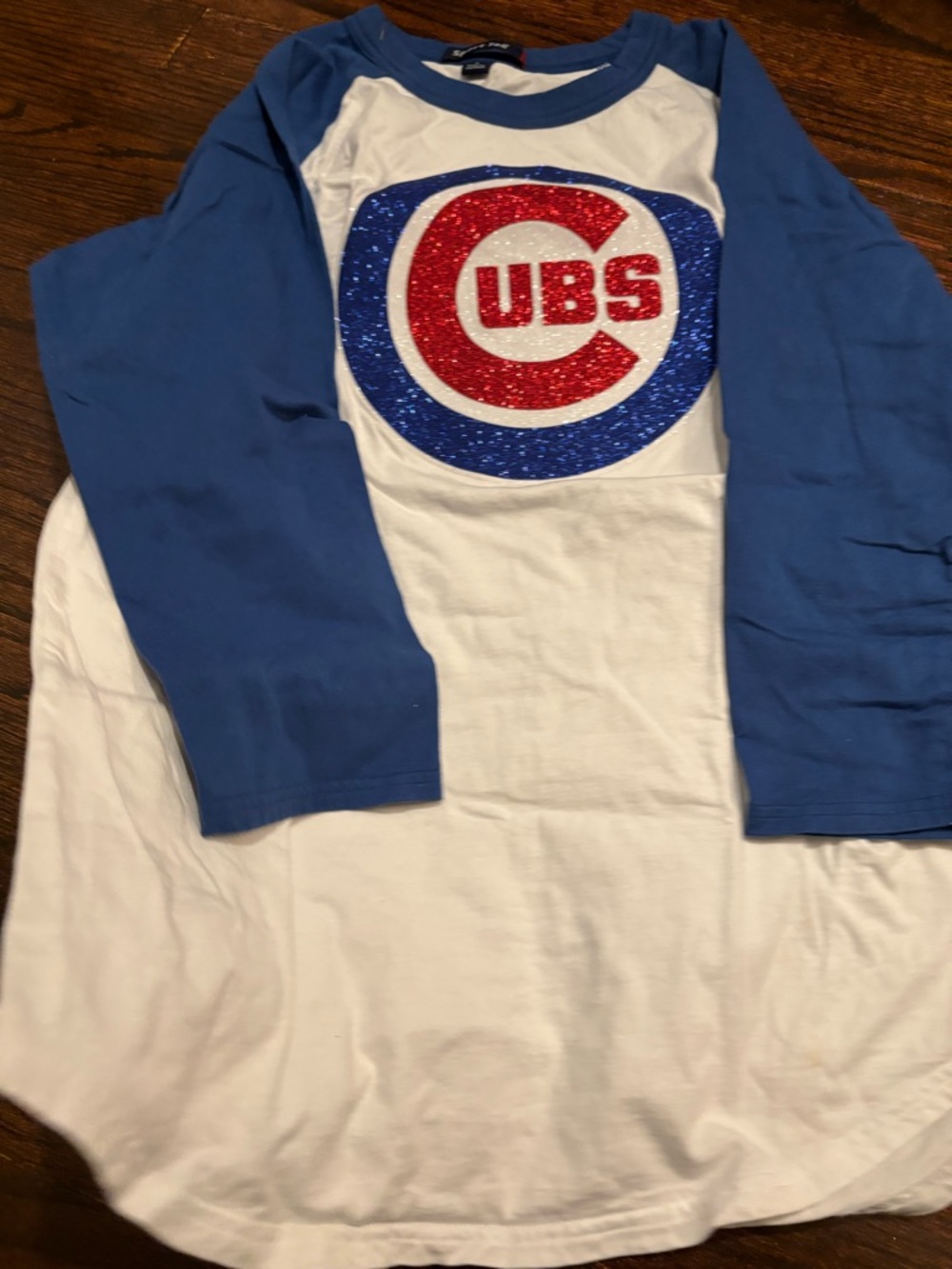 Sport-Tek White Tee with Blue Trim